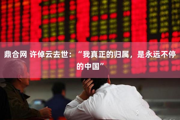鼎合网 许倬云去世：“我真正的归属，是永远不停的中国”