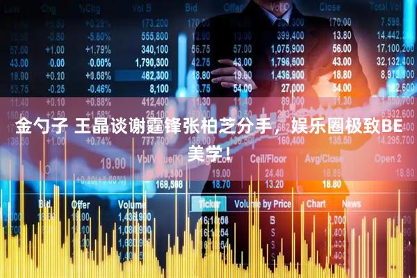 金勺子 王晶谈谢霆锋张柏芝分手，娱乐圈极致BE美学！