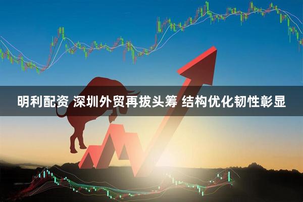 明利配资 深圳外贸再拔头筹 结构优化韧性彰显